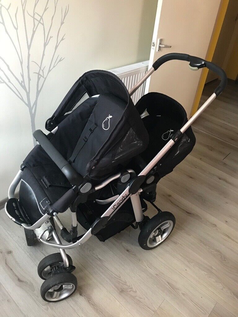 used twin pram